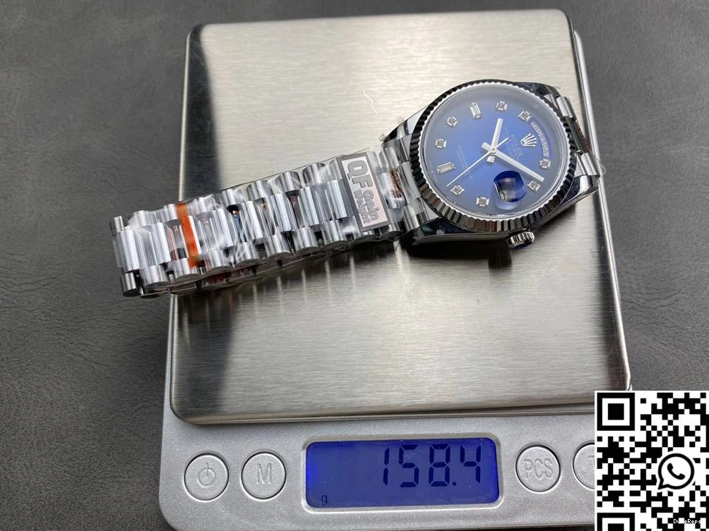 Day Factory Date 36mm Tungsten 128239-0023 Blue QF v5 Steel Dial Rolex 0917